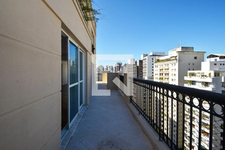 varanda Sala de apartamento para alugar com 3 quartos, 242m² em Jardim Paulista, São Paulo