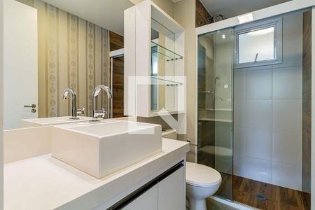 Banheiro social de apartamento à venda com 2 quartos, 72m² em Vila Polopoli, São Paulo