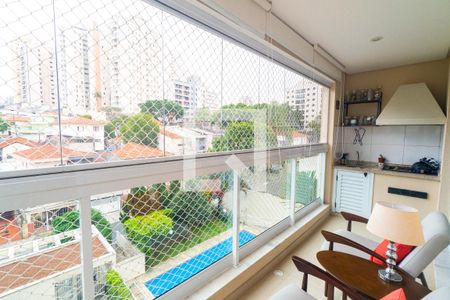 Sacada da Sala e Quarto de apartamento à venda com 3 quartos, 79m² em Bosque da Saúde, São Paulo