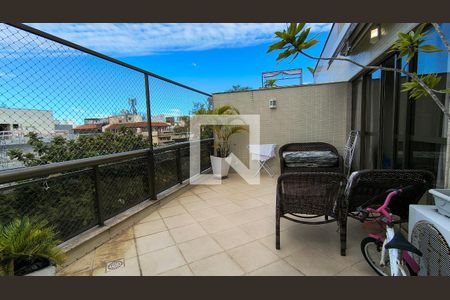 Varanda de apartamento para alugar com 3 quartos, 282m² em Recreio dos Bandeirantes, Rio de Janeiro