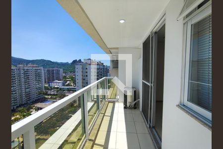 Varanda da Sala  de apartamento à venda com 3 quartos, 127m² em Barra Olímpica, Rio de Janeiro
