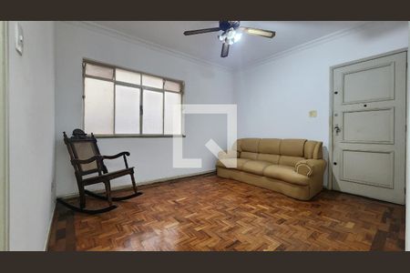 Sala de apartamento para alugar com 2 quartos, 65m² em Marapé, Santos