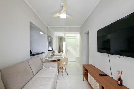 Sala de apartamento para alugar com 2 quartos, 61m² em Guilhermina, Praia Grande