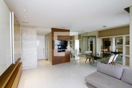Sala de apartamento à venda com 4 quartos, 152m² em Belvedere, Belo Horizonte