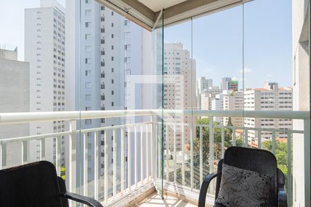 Varanda da Sala de apartamento para alugar com 2 quartos, 76m² em Jardim Paulista, São Paulo