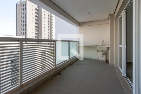 Varanda de kitnet/studio para alugar com 1 quarto, 33m² em Brooklin, São Paulo