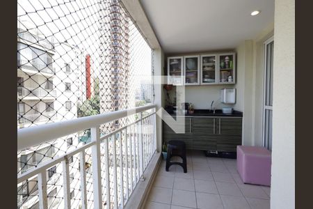 Varanda da Sala de apartamento à venda com 3 quartos, 69m² em Vila Andrade, São Paulo