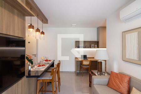 Sala de apartamento à venda com 1 quarto, 45m² em Vila Olímpia, São Paulo