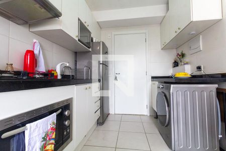 Sala, Cozinha e área de serviço de apartamento à venda com 1 quarto, 28m² em Vila Ré, São Paulo