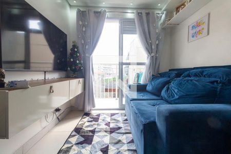 Sala, Cozinha e área de serviço de apartamento à venda com 1 quarto, 28m² em Vila Ré, São Paulo