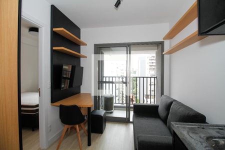 Sala e Cozinha de apartamento para alugar com 1 quarto, 25m² em Pinheiros, São Paulo