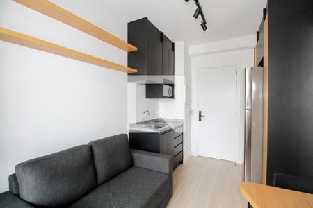 Sala e Cozinha de apartamento para alugar com 1 quarto, 25m² em Pinheiros, São Paulo