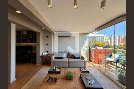 Sala de apartamento à venda com 1 quarto, 54m² em Brooklin, São Paulo