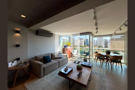 Sala de apartamento à venda com 1 quarto, 54m² em Brooklin, São Paulo