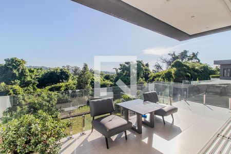 Varanda da Sala de casa de condomínio à venda com 3 quartos, 309m² em Vila Nova, Porto Alegre
