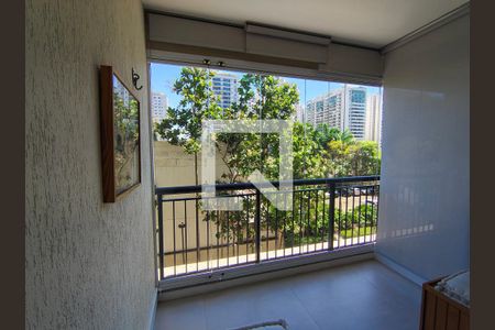 Varanda da sala  de apartamento à venda com 2 quartos, 70m² em Barra Olímpica, Rio de Janeiro