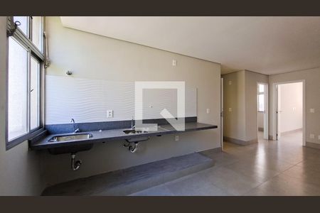 Sala/Cozinha de apartamento à venda com 2 quartos, 35m² em Centro, Belo Horizonte