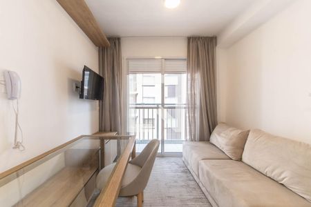 Sala de apartamento para alugar com 1 quarto, 28m² em Jardim Caravelas, São Paulo