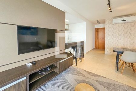 Sala de apartamento para alugar com 2 quartos, 91m² em Jardim Virgínia, Guarujá