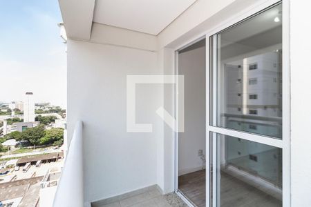 Varanda da Sala/Cozinha de apartamento para alugar com 1 quarto, 48m² em Várzea da Barra Funda, São Paulo