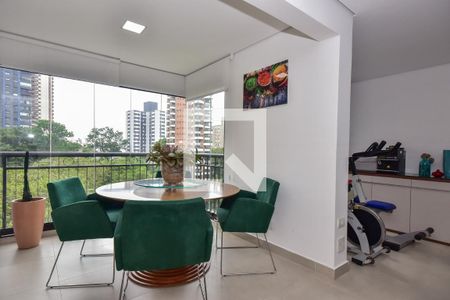 Sala de Jantar de apartamento à venda com 1 quarto, 58m² em Morumbi, São Paulo