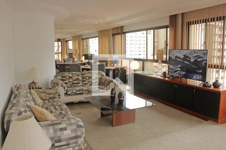 Sala de apartamento para alugar com 3 quartos, 184m² em Gonzaga, Santos