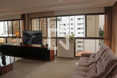 Sala de apartamento para alugar com 3 quartos, 184m² em Gonzaga, Santos