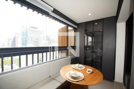 Sala de jantar de kitnet/studio à venda com 1 quarto, 35m² em Jardim Paulista, São Paulo
