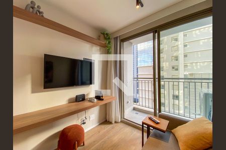 Sala de apartamento à venda com 1 quarto, 32m² em Campo Belo, São Paulo