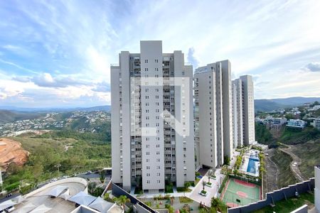 Vista da Sala de apartamento para alugar com 1 quarto, 45m² em Vila da Serra, Nova Lima