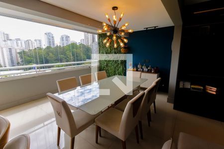 Detalhe Sala de apartamento à venda com 3 quartos, 136m² em Vila Andrade, São Paulo