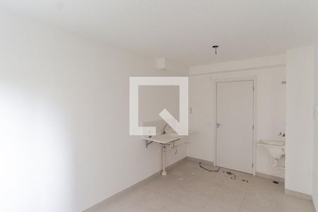 Sala e Cozinha de apartamento à venda com 2 quartos, 32m² em Parque Novo Mundo, São Paulo