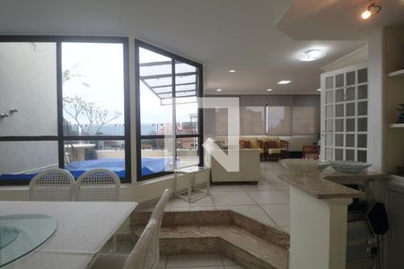 Sala de apartamento para alugar com 4 quartos, 155m² em Balneario Cidade Atlantica, Guarujá