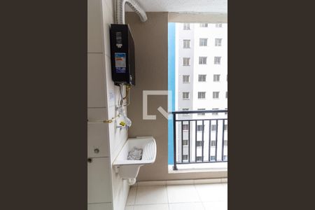 Varanda integrada com Área de Serviço de apartamento para alugar com 2 quartos, 39m² em Usina Piratininga, São Paulo