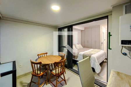 Varanda do Studio de kitnet/studio para alugar com 1 quarto, 29m² em Vila Mariana, São Paulo