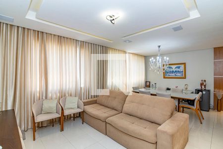 Sala de apartamento à venda com 4 quartos, 132m² em Buritis, Belo Horizonte