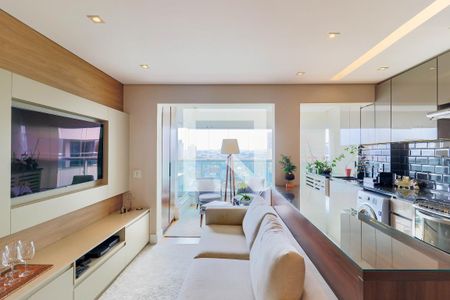 Sala de apartamento à venda com 2 quartos, 66m² em Campo Belo, São Paulo