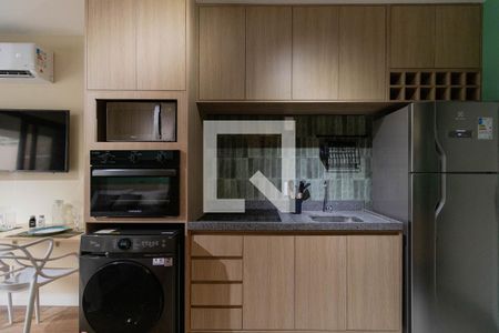 Cozinha de kitnet/studio para alugar com 1 quarto, 27m² em Perdizes, São Paulo