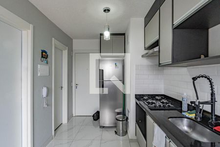 Sala e cozinha de apartamento para alugar com 1 quarto, 24m² em Sacoma, São Paulo