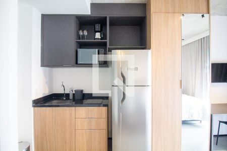 Cozinha de kitnet/studio à venda com 1 quarto, 40m² em Brooklin, São Paulo