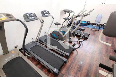 Área comum - Academia de apartamento para alugar com 1 quarto, 70m² em José Menino, Santos
