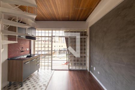 Sala/Cozinha de apartamento para alugar com 1 quarto, 40m² em Mercês, Curitiba
