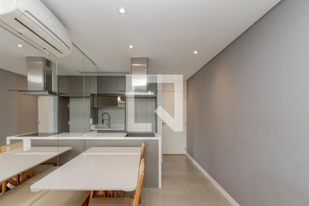 Sala de apartamento para alugar com 1 quarto, 60m² em Brooklin, São Paulo