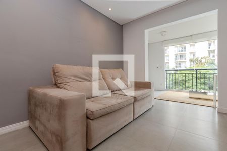 Sala de apartamento para alugar com 1 quarto, 60m² em Brooklin, São Paulo