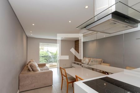 Sala de apartamento para alugar com 1 quarto, 60m² em Brooklin, São Paulo