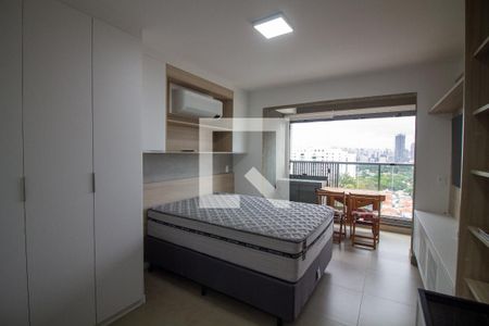 Sala / Quarto - Studio de kitnet/studio para alugar com 1 quarto, 26m² em Santo Amaro, São Paulo