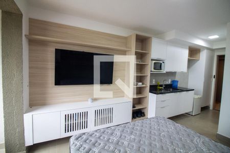 Sala / Quarto - Studio de kitnet/studio para alugar com 1 quarto, 26m² em Santo Amaro, São Paulo