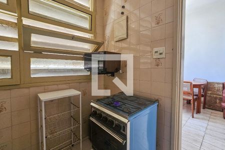 cozinha de apartamento para alugar com 1 quarto, 57m² em Centro, Guarujá