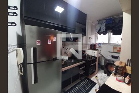 Cozinha de apartamento para alugar com 1 quarto, 60m² em Centro, São Vicente