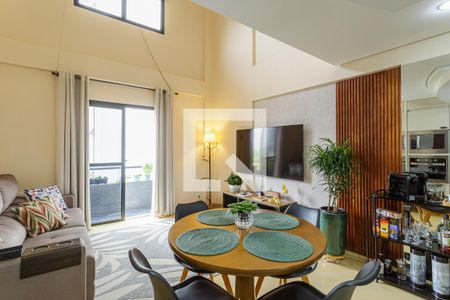 Sala de apartamento para alugar com 1 quarto, 53m² em Indianópolis, São Paulo